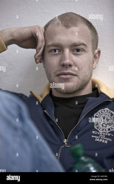 Man Young Seriously Portrait Stock Photo Alamy