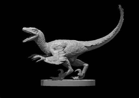 Deinonychus Feathered Miniature Model For Dandd Dungeons And Etsy