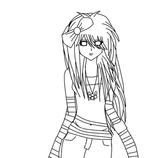 Emo Coloring Pages For The Students Educative Printable Anime