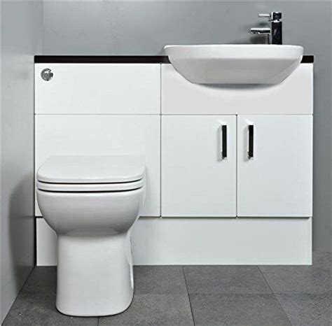 / 200 open base unit slimline. SLIMLINE Gloss White Fitted Bathroom Furniture 1100mm Basin Toilet Square Black | Fitted ...