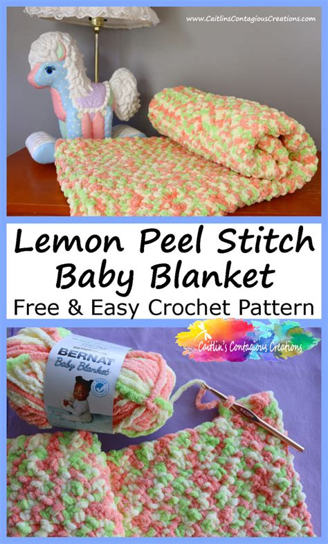 Lemony Sunshine Super Bulky Baby Blanket Crochet Pattern
