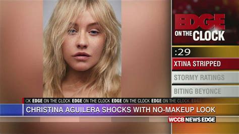 Edge On The Clock Christina Aguilera Goes Makeup Free Wccb Charlotte
