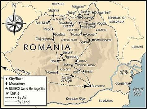 Map Of Romania Showing Castle Locations Must Visit Someday Especially