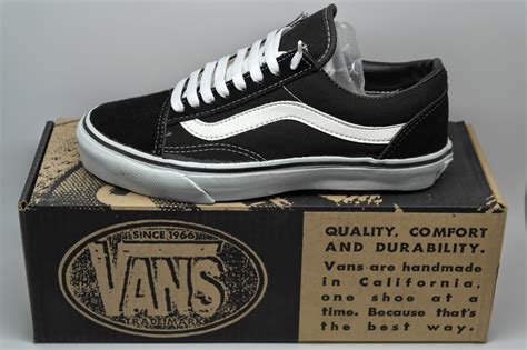 Theothersideofthepillow Vintage Vans Black Old Skool Style 36 Made In Usa 90s Skateboard Bmx