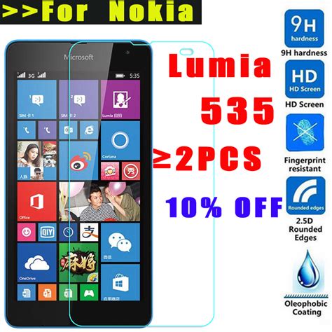 Mllse Screen Tempered Glass For Microsoft Nokia Lumia 535 Screen