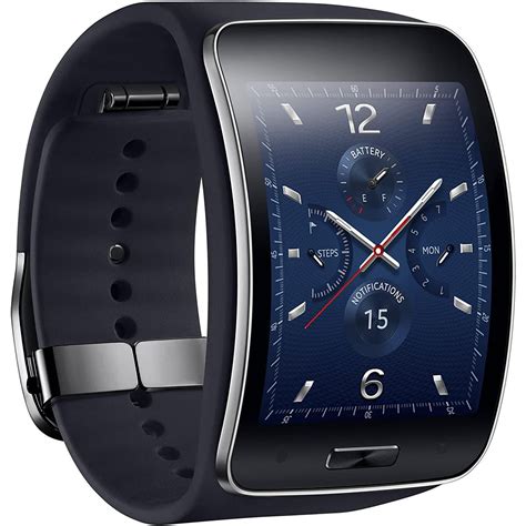 Samsung Smart Watch Gear S Hr Gps Charcoal Black In 2021 Samsung