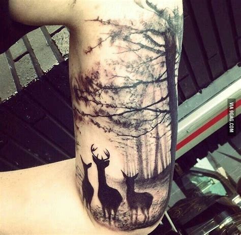 Deer Trees Tattoo Ink Pinterest Tattoo Tatting And Piercings