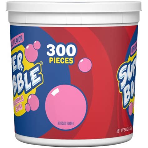 Super Bubble Original Flavor Bubble Gum 300 Ct 54 Oz Qfc