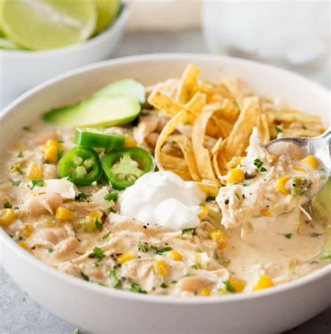 Slow Cooker White Chicken Chili Is A Simple Spicy One Pot Recipe