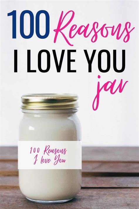 100 Reasons Why I Love You Jar And Reasons I Love You Book