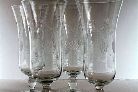 Vintage Crystal Parfait Glasses Etsy