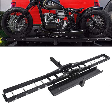 Motorcycle Dirt Bike Scooter Carrier Hauler Trailer Hitch Mount Rack