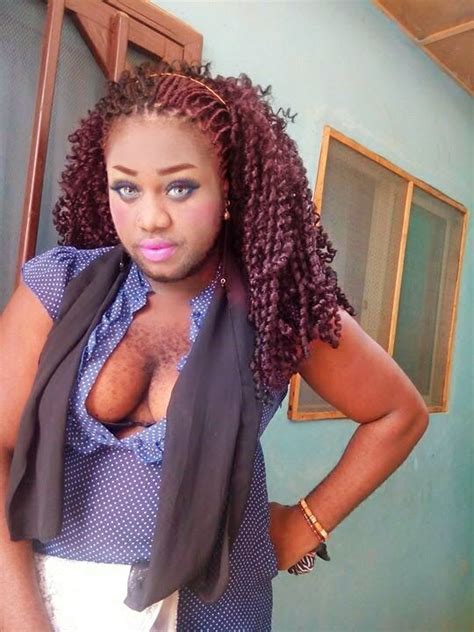 Nigerias Hairiest Woman Queen Okafor Shares New Photos Of Her Hairy