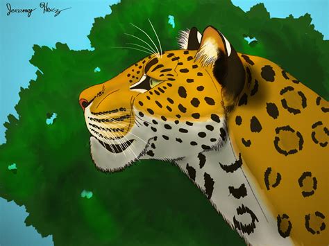 Leopard Profile Color By Saberrex On Deviantart