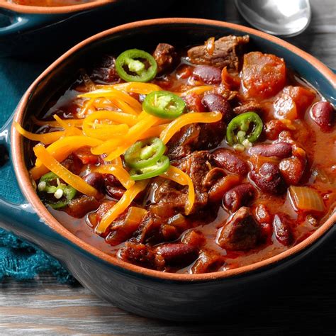 Spicy Cowboy Chili Recipe Taste Of Home