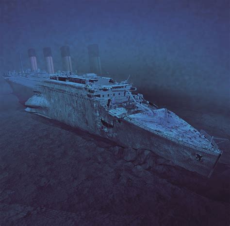 Underwater Images Of The Titanic Anniversary Of The Sinking Of