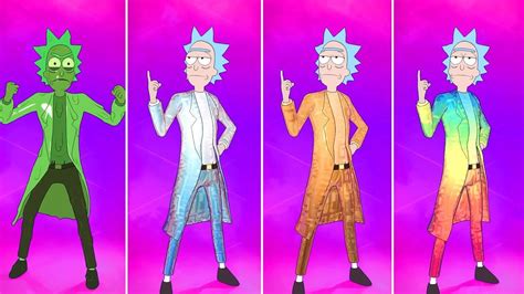 Has Rick Ever Looked Like These Depictions On The Show Fortnite Skins Has He Ever Dressed In