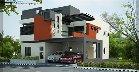 2 Beautiful Modern Contemporary Home Elevations Kerala Home Design