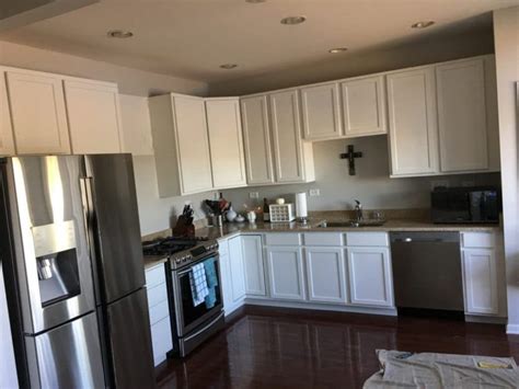 Painting Over Cherry Cabinets Love Your Kitchen Again Dfranco