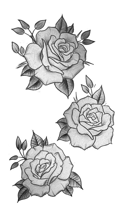 rose drawing design tattoo ideas ray draw