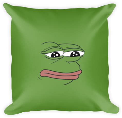 Pepe The Frog Pepe Meme Funny Meme And Internet Culture Square Pillow
