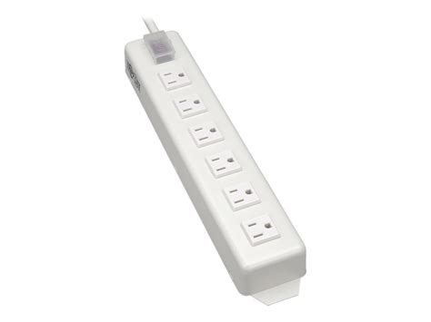 Tripp Lite Power Strip Metal 120v 5 15r Right Angle 6 Outlet 15 Cord