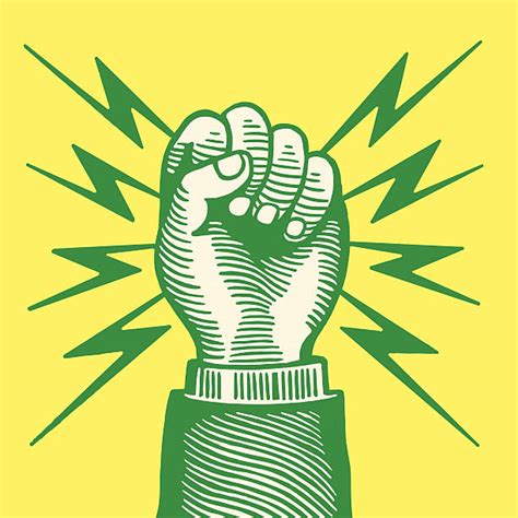 Lightning Power Fist Gripping Stock Photos Pictures And Royalty Free