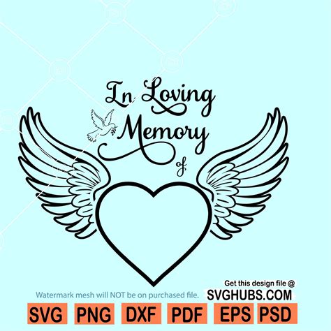 In Loving Memory Svg Angel Wings Svg Premiumsvg Images And Photos Finder