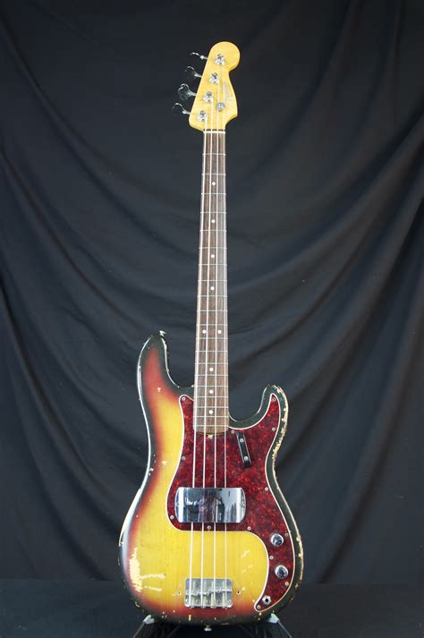 Vintage 1966 Fender Precision Bass Guitar W Ri Neck Grlc1117 Ebay