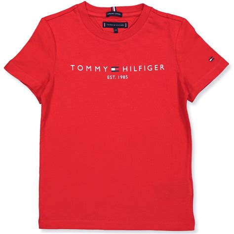 tommy hilfiger red t shirt deep crimson 106 880