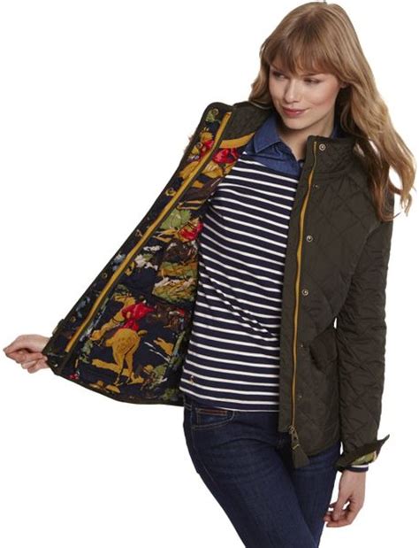 Joules Moredale Quilted Jacket In Green Everglade Lyst