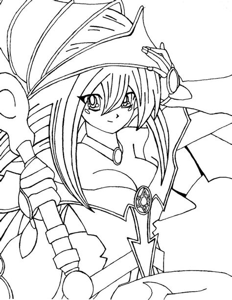 Dark Magician Girl Pages Coloring Pages