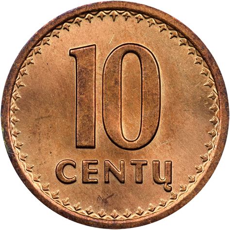 Lithuania 10 Centų Km 88 Prices And Values Ngc