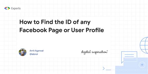 How To Find The Id Of Any Facebook Page Or User Profile Digital