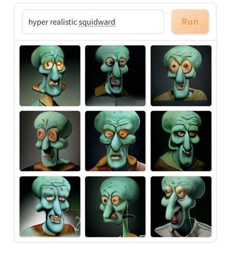Hyper Realistic Squidward Weirddalle