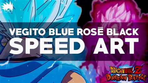 Speed Art Vegito Blue Vs Rosé Black Thumbnail Youtube