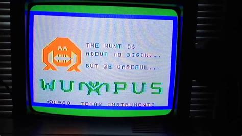 Ti 994a Games Hunt The Wumpus Youtube