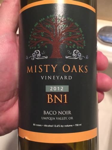 Misty Oaks Vineyard Bn1 Baco Noir Vivino