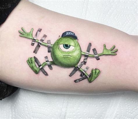 Mike Wazowski Tattoo By Kozo Tattoo Post 31402 Tattoos Tattoos For