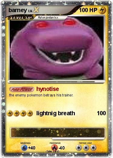 Pokémon Barney 160 160 Hynotise My Pokemon Card