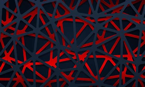 Abstract Dark Blue And Red Geometric Lines Overlapping Layer Background