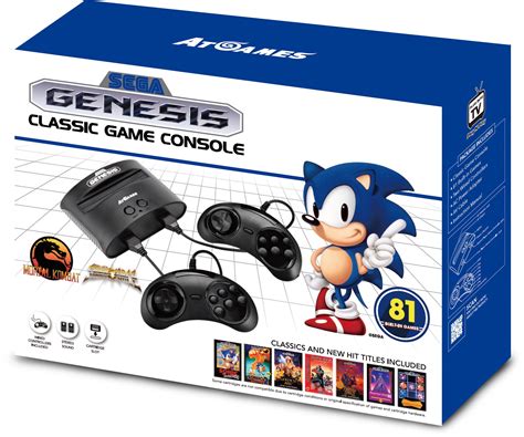 Sega Genesis Classic Game Console 2017 Retro 81 Built In Games W 2