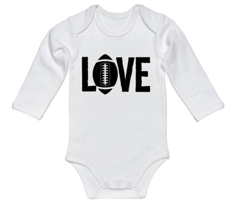 Baby Football Onesie Love Football Football Baby F Ball Etsy