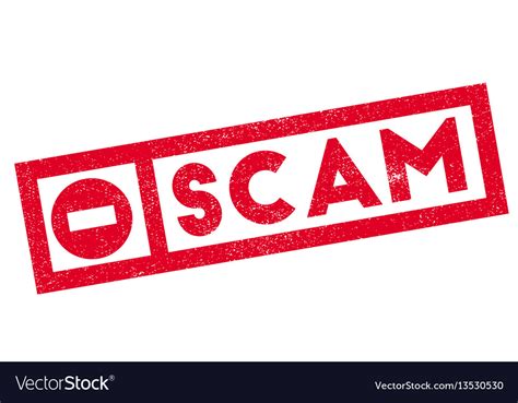 Scam Rubber Stamp Royalty Free Vector Image Vectorstock