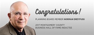 Planning Board Member Norman Dreyfuss to be Inducted into Montgomery ...