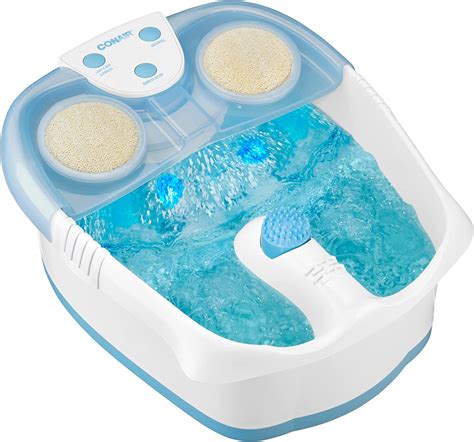 conair foot pedicure spa with waterfall lights and bubbles blue amazon ca health and personal