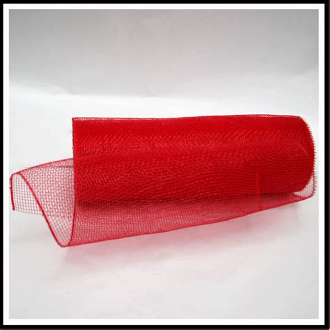 10 Inch Deco Mesh Roll Red