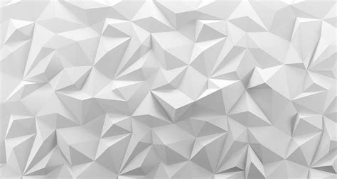 White Low Poly Background Texture 3d Rendering Stock Photo