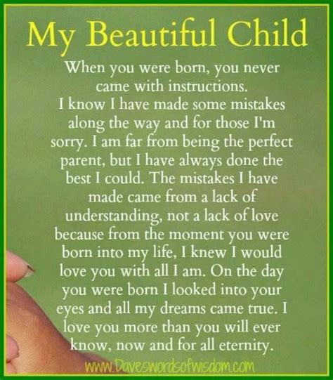 My Beautiful Child Poem I Love My Son Pinterest