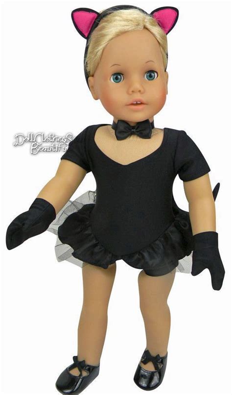 black cat costume for american girl doll clothes 5 piece jazz outfit cute sophias doll